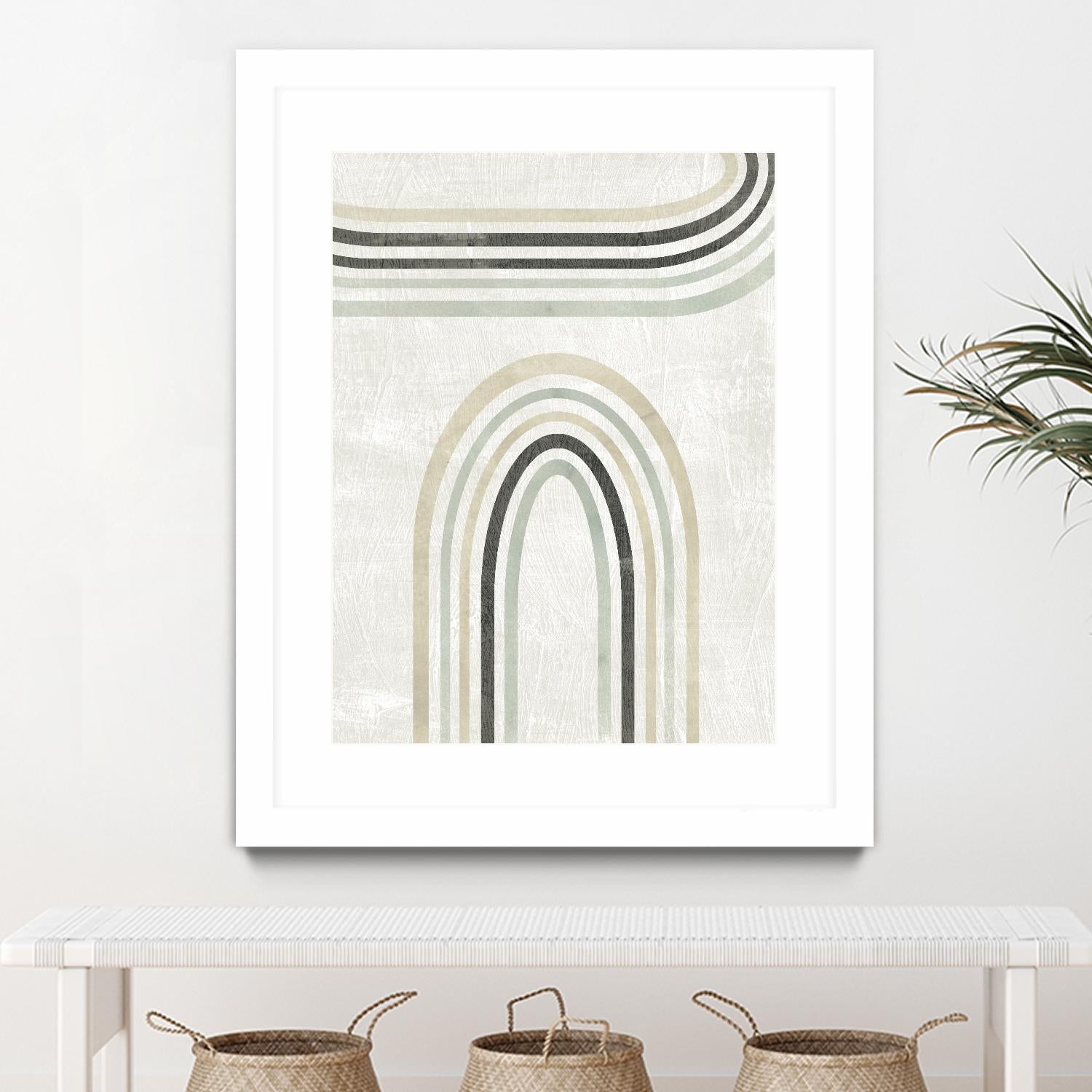 Modern Arc in Color III by June Erica Vess on GIANT ART - neutral abstract