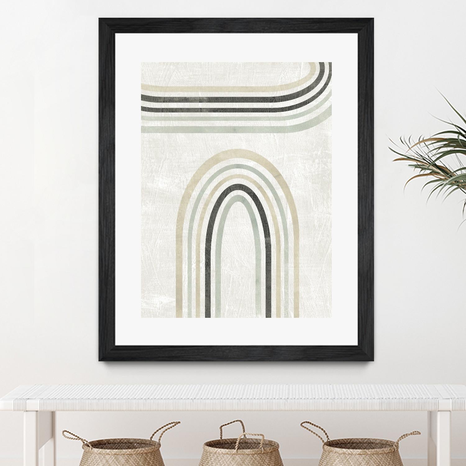 Modern Arc in Color III by June Erica Vess on GIANT ART - neutral abstract