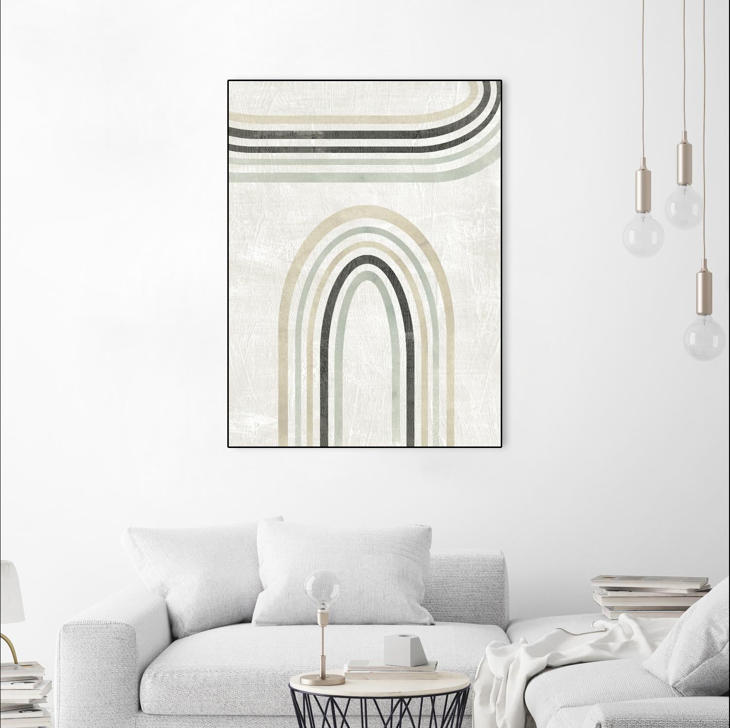 Modern Arc in Color III by June Erica Vess on GIANT ART - neutral abstract