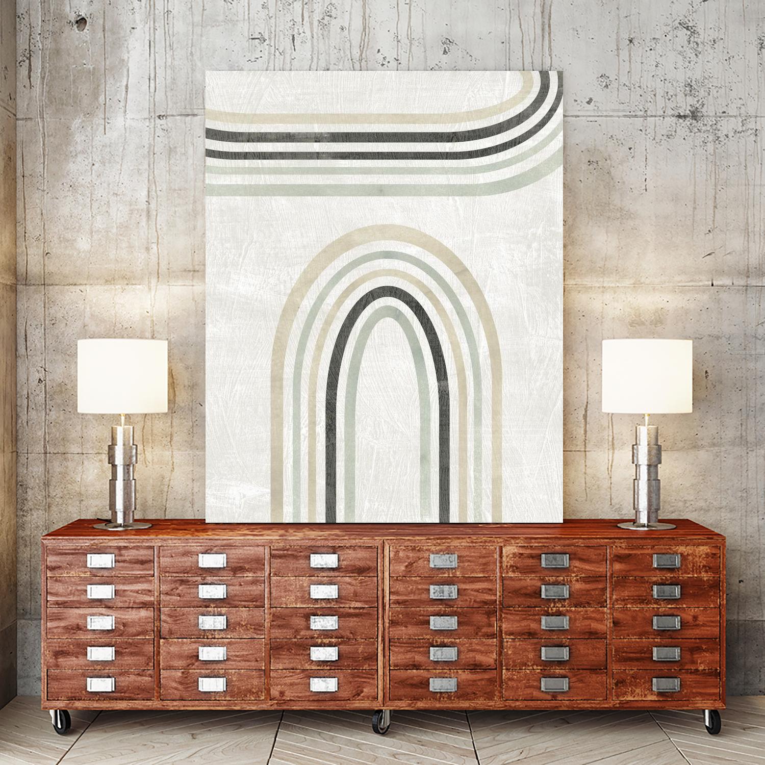 Modern Arc in Color III by June Erica Vess on GIANT ART - neutral abstract