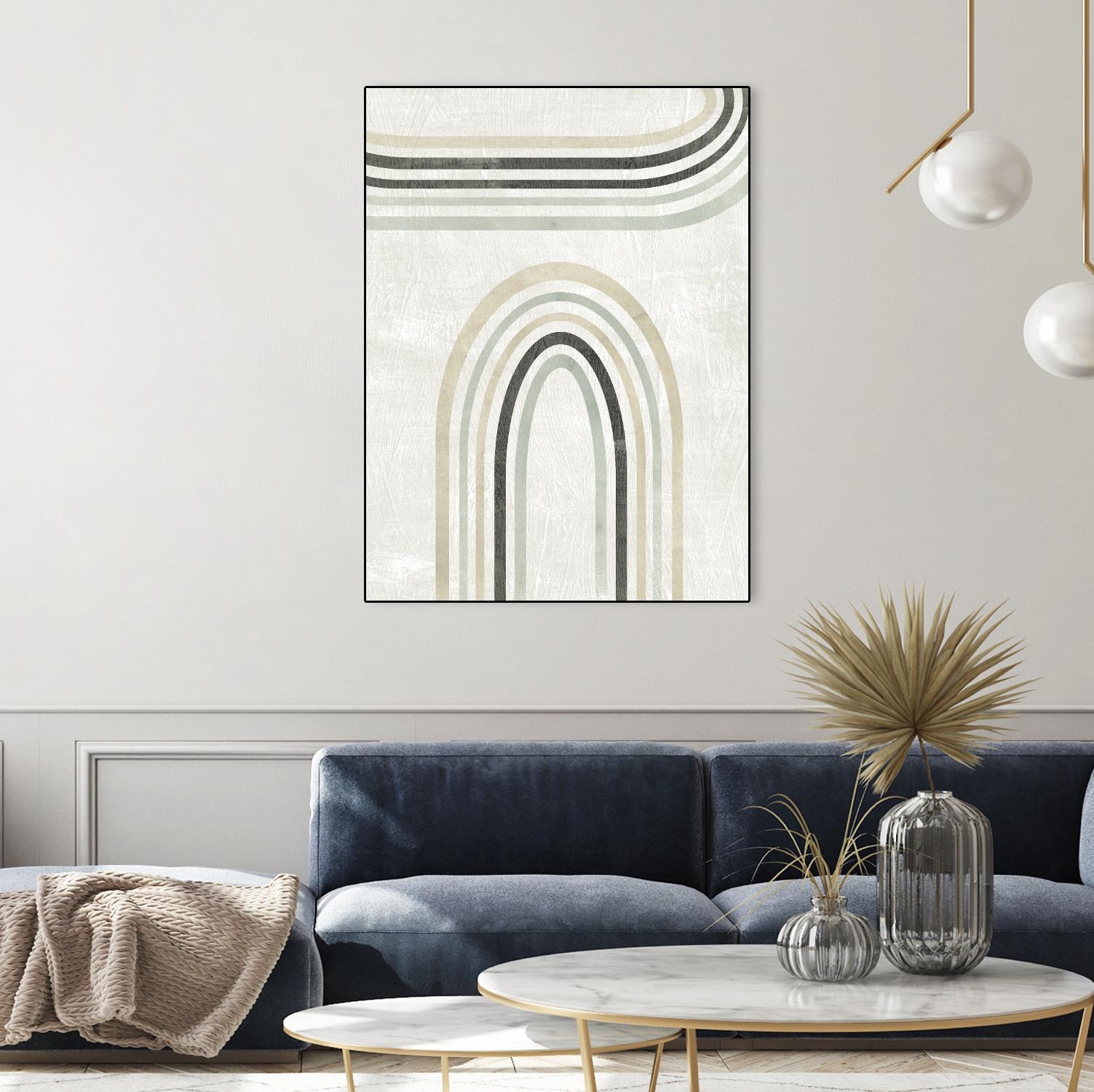 Modern Arc in Color III by June Erica Vess on GIANT ART - neutral abstract