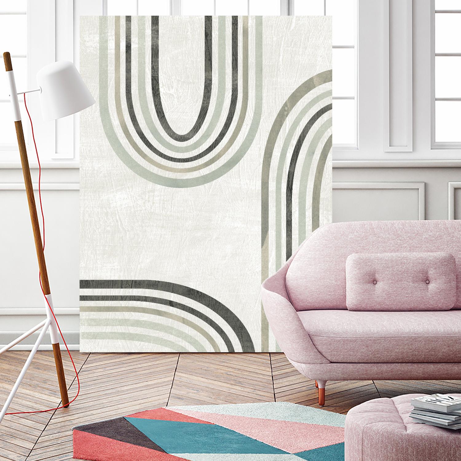 Modern Arc in Color IV by June Erica Vess on GIANT ART - neutral abstract