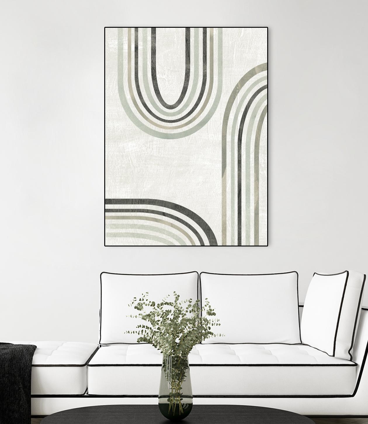 Modern Arc in Color IV by June Erica Vess on GIANT ART - neutral abstract