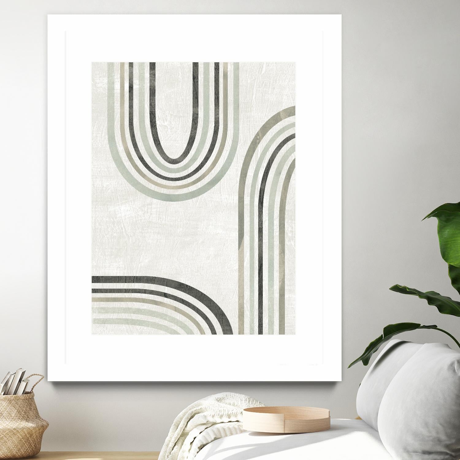 Modern Arc in Color IV by June Erica Vess on GIANT ART - neutral abstract