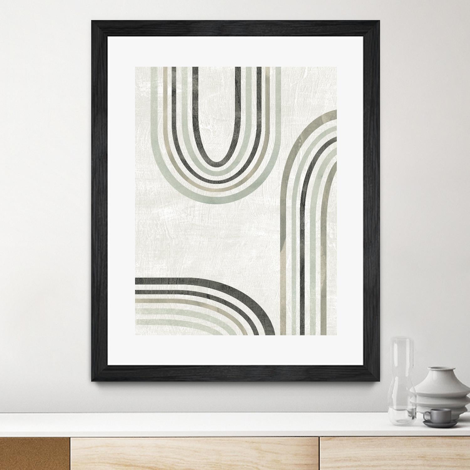 Modern Arc in Color IV by June Erica Vess on GIANT ART - neutral abstract