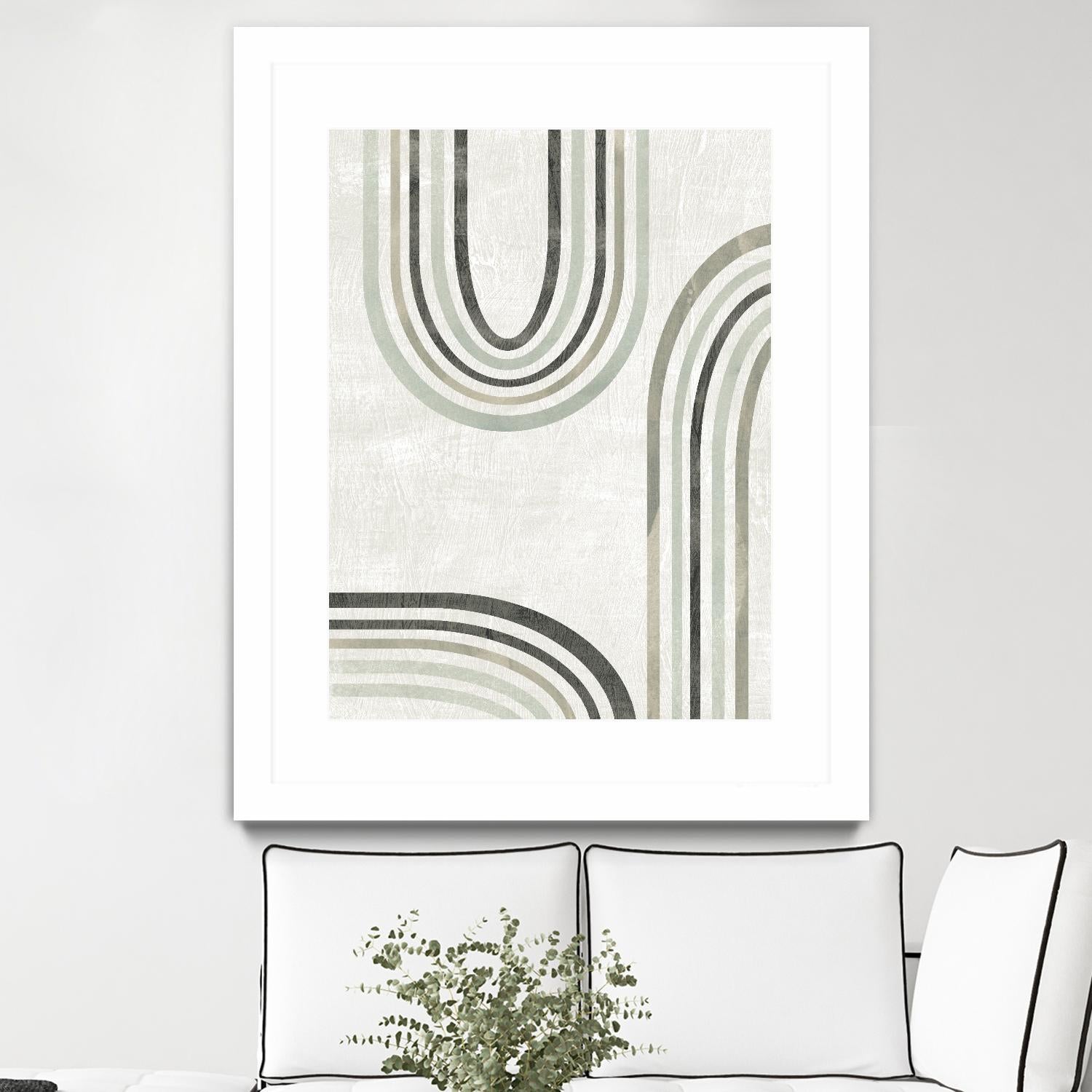 Modern Arc in Color IV by June Erica Vess on GIANT ART - neutral abstract