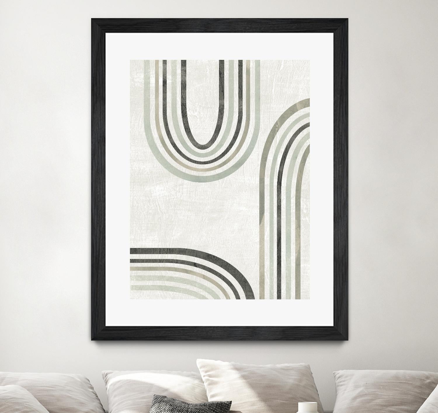 Modern Arc in Color IV by June Erica Vess on GIANT ART - neutral abstract