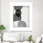 Grey Shapes II by Jennifer Goldberger on GIANT ART - neutral abstract