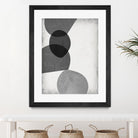 Grey Shapes II by Jennifer Goldberger on GIANT ART - neutral abstract