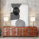 Grey Shapes II by Jennifer Goldberger on GIANT ART - neutral abstract