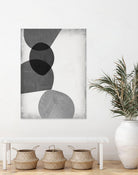Grey Shapes II by Jennifer Goldberger on GIANT ART - neutral abstract