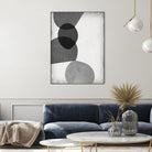 Grey Shapes II by Jennifer Goldberger on GIANT ART - neutral abstract