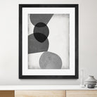 Grey Shapes II by Jennifer Goldberger on GIANT ART - neutral abstract