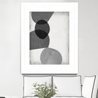 Grey Shapes II by Jennifer Goldberger on GIANT ART - neutral abstract