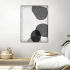 Grey Shapes III by Jennifer Goldberger on GIANT ART - neutral abstract