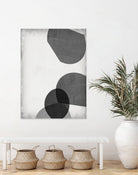 Grey Shapes III by Jennifer Goldberger on GIANT ART - neutral abstract