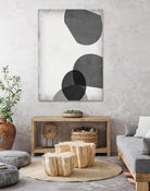 Grey Shapes III by Jennifer Goldberger on GIANT ART - neutral abstract