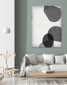 Grey Shapes III by Jennifer Goldberger on GIANT ART - neutral abstract