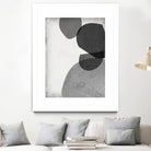 Grey Shapes IV by Jennifer Goldberger on GIANT ART - neutral abstract