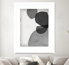 Grey Shapes IV by Jennifer Goldberger on GIANT ART - neutral abstract