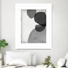 Grey Shapes IV by Jennifer Goldberger on GIANT ART - neutral abstract