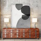 Grey Shapes IV by Jennifer Goldberger on GIANT ART - neutral abstract