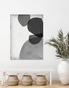 Grey Shapes IV by Jennifer Goldberger on GIANT ART - neutral abstract