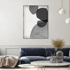Grey Shapes IV by Jennifer Goldberger on GIANT ART - neutral abstract