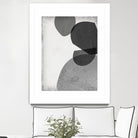 Grey Shapes IV by Jennifer Goldberger on GIANT ART - neutral abstract