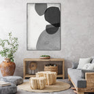 Grey Shapes IV by Jennifer Goldberger on GIANT ART - neutral abstract