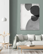Grey Shapes IV by Jennifer Goldberger on GIANT ART - neutral abstract
