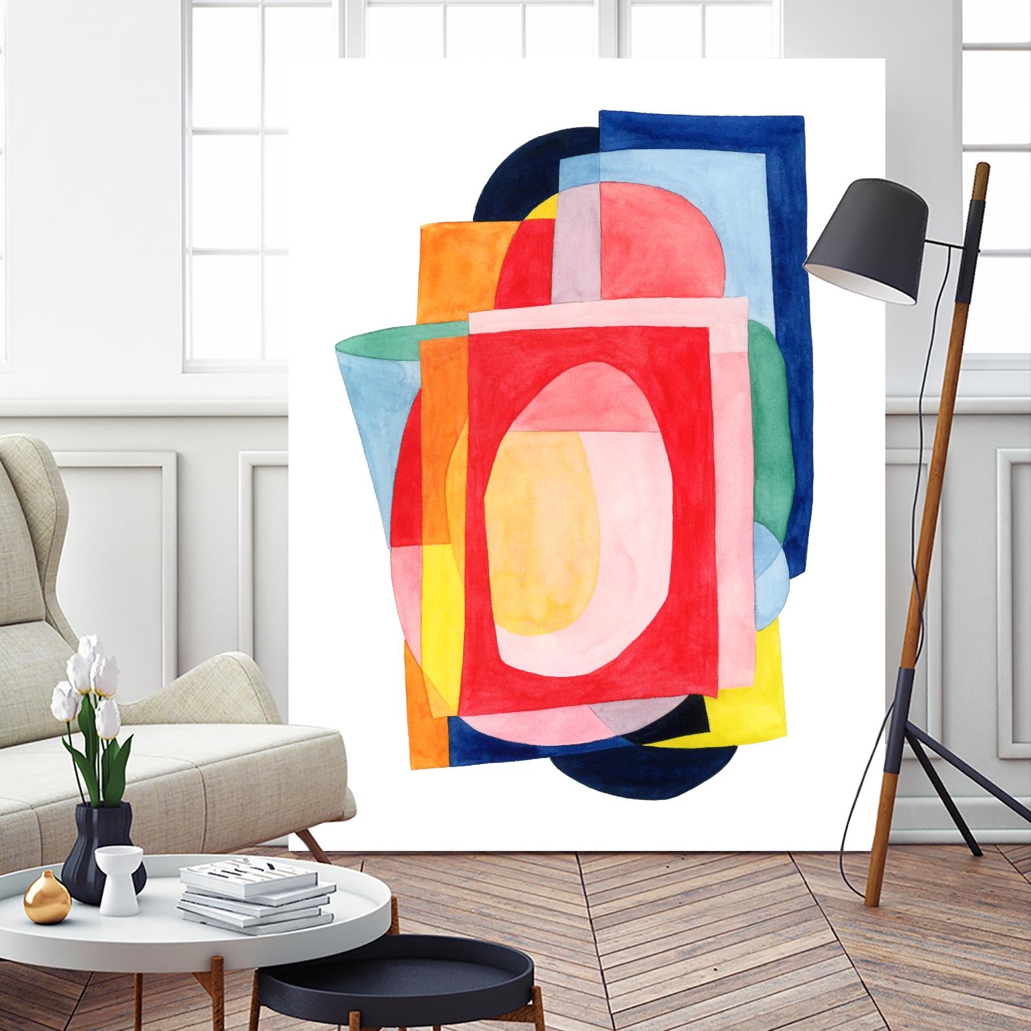 Launder I by Grace Popp on GIANT ART - brights abstract
