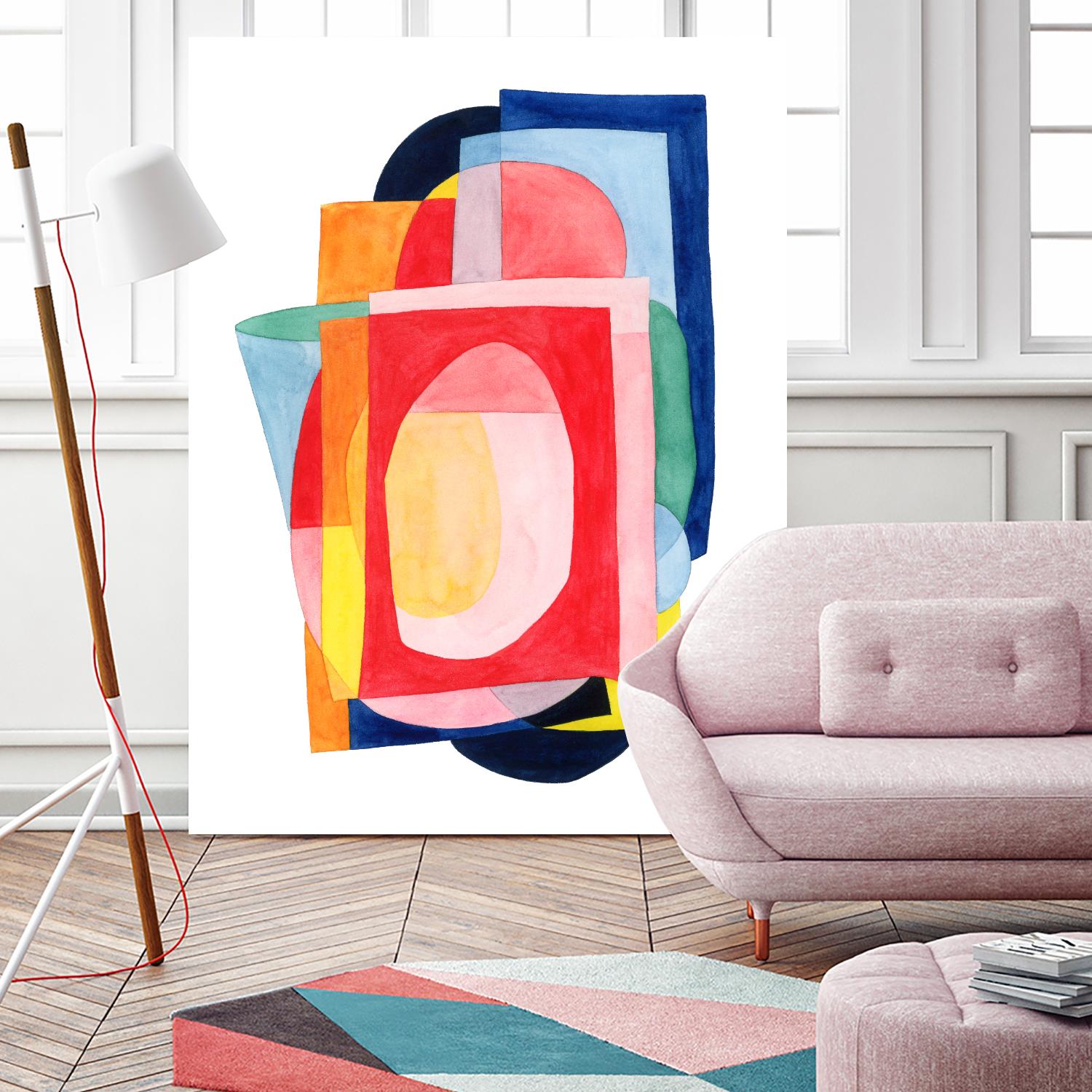 Launder I by Grace Popp on GIANT ART - brights abstract