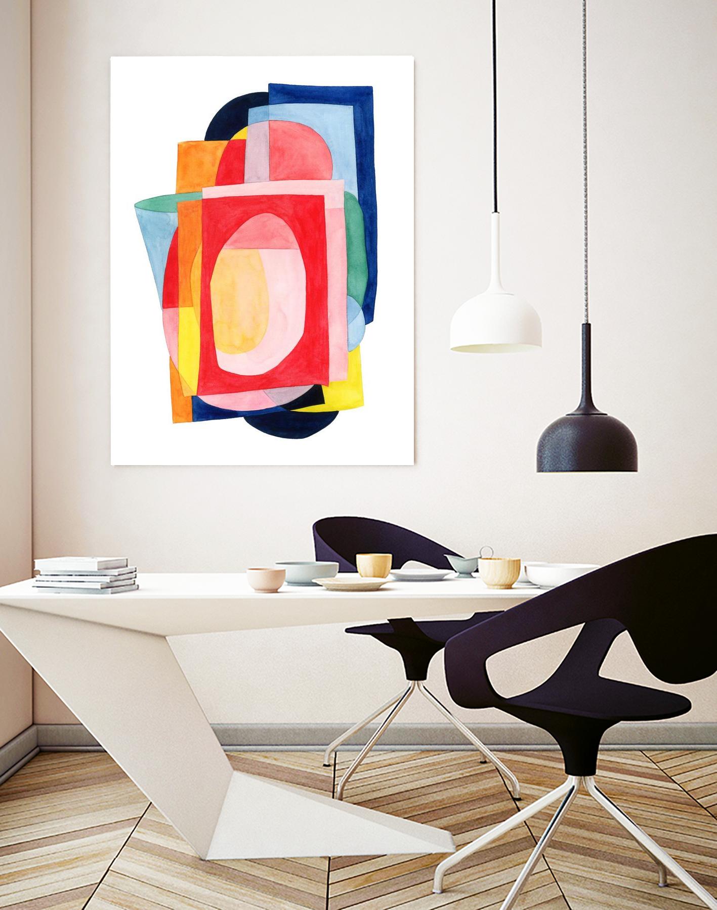 Launder I by Grace Popp on GIANT ART - brights abstract