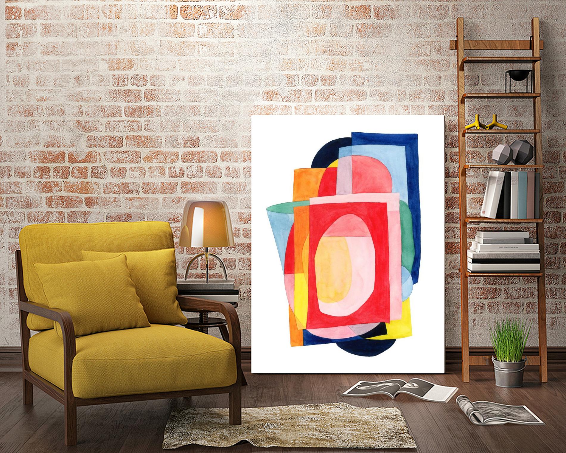 Launder I by Grace Popp on GIANT ART - brights abstract