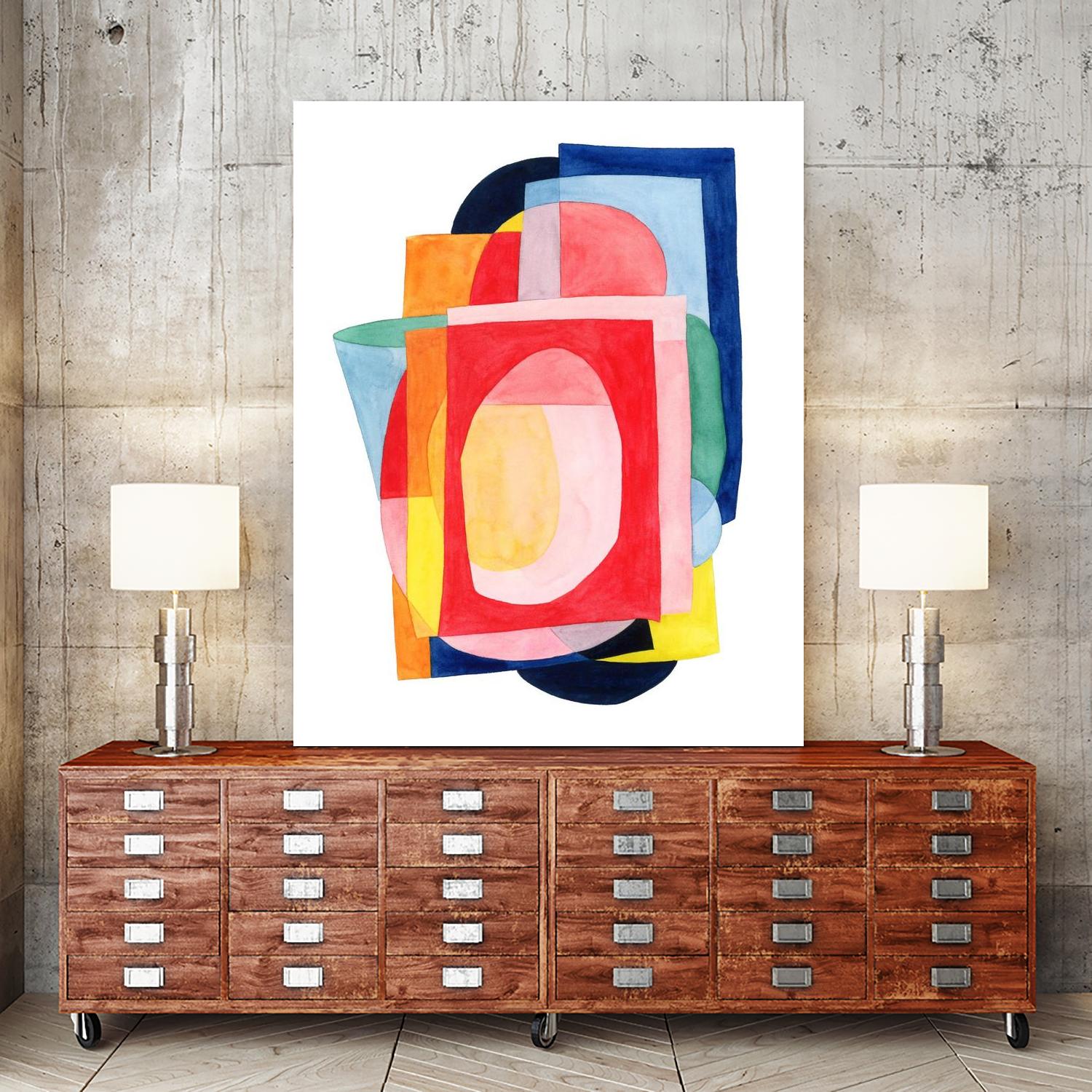 Launder I by Grace Popp on GIANT ART - brights abstract