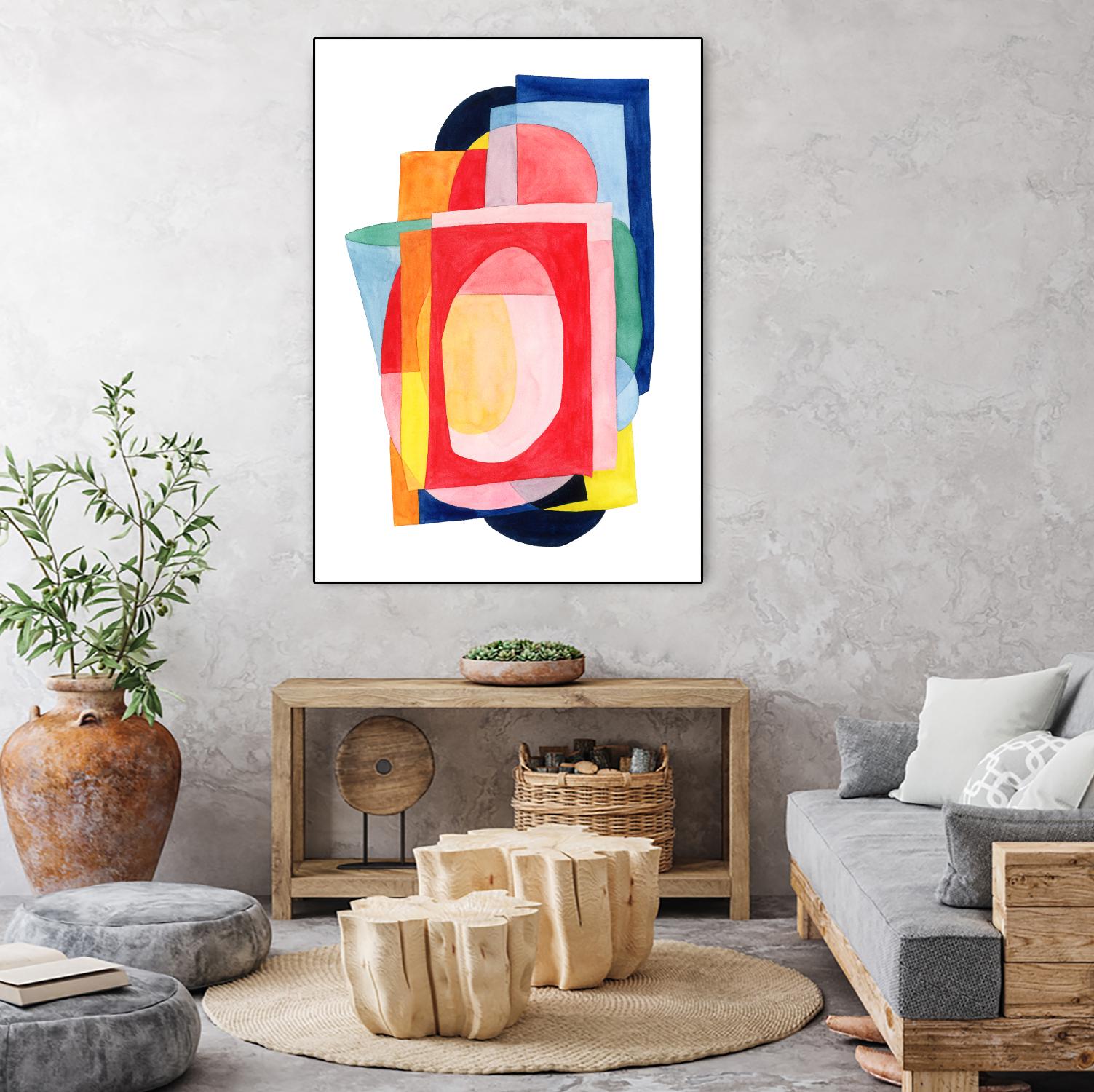 Launder I by Grace Popp on GIANT ART - brights abstract