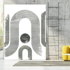 Lunar Maze II by June Erica Vess on GIANT ART - neutral abstract