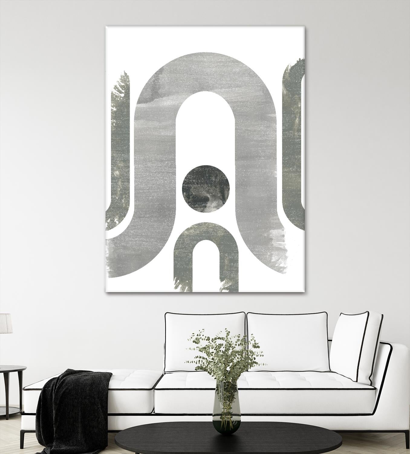 Lunar Maze II by June Erica Vess on GIANT ART - neutral abstract