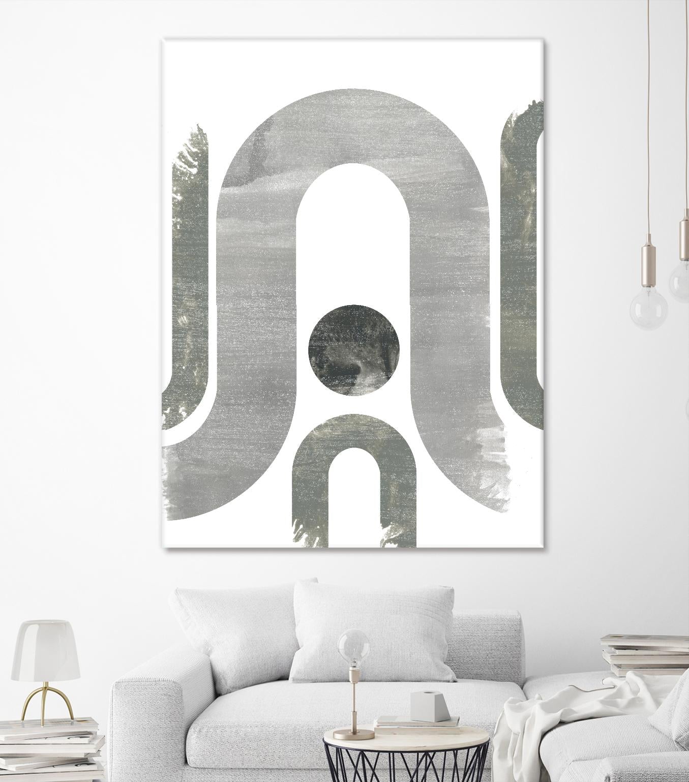 Lunar Maze II by June Erica Vess on GIANT ART - neutral abstract