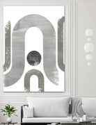 Lunar Maze II by June Erica Vess on GIANT ART - neutral abstract