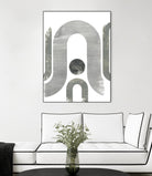 Lunar Maze II by June Erica Vess on GIANT ART - neutral abstract