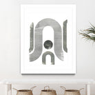 Lunar Maze II by June Erica Vess on GIANT ART - neutral abstract