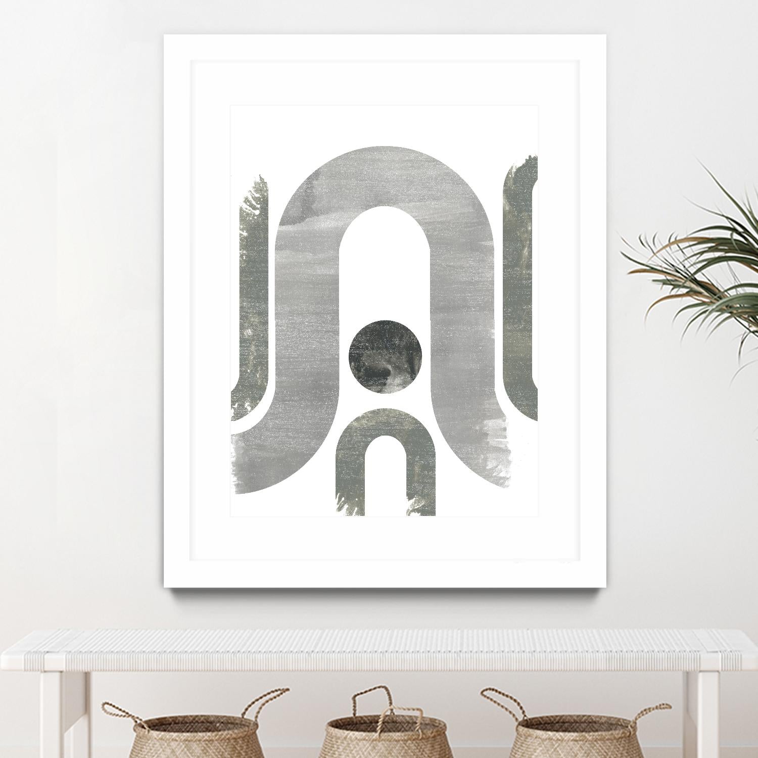 Lunar Maze II by June Erica Vess on GIANT ART - neutral abstract