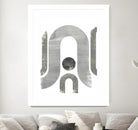 Lunar Maze II by June Erica Vess on GIANT ART - neutral abstract