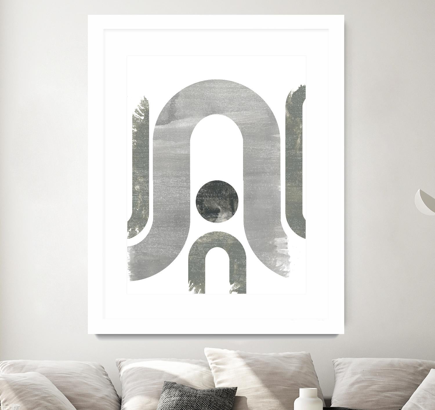 Lunar Maze II by June Erica Vess on GIANT ART - neutral abstract