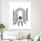 Lunar Maze II by June Erica Vess on GIANT ART - neutral abstract