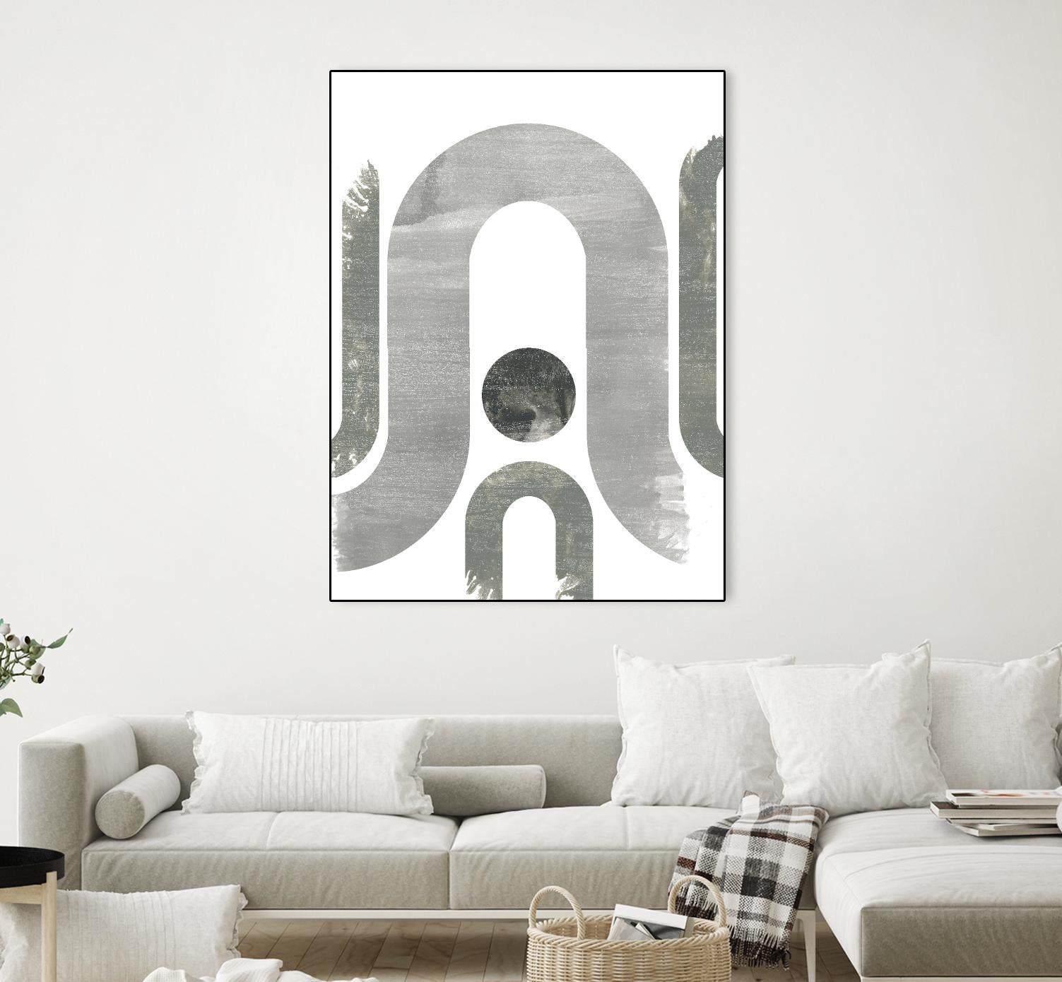 Lunar Maze II by June Erica Vess on GIANT ART - neutral abstract