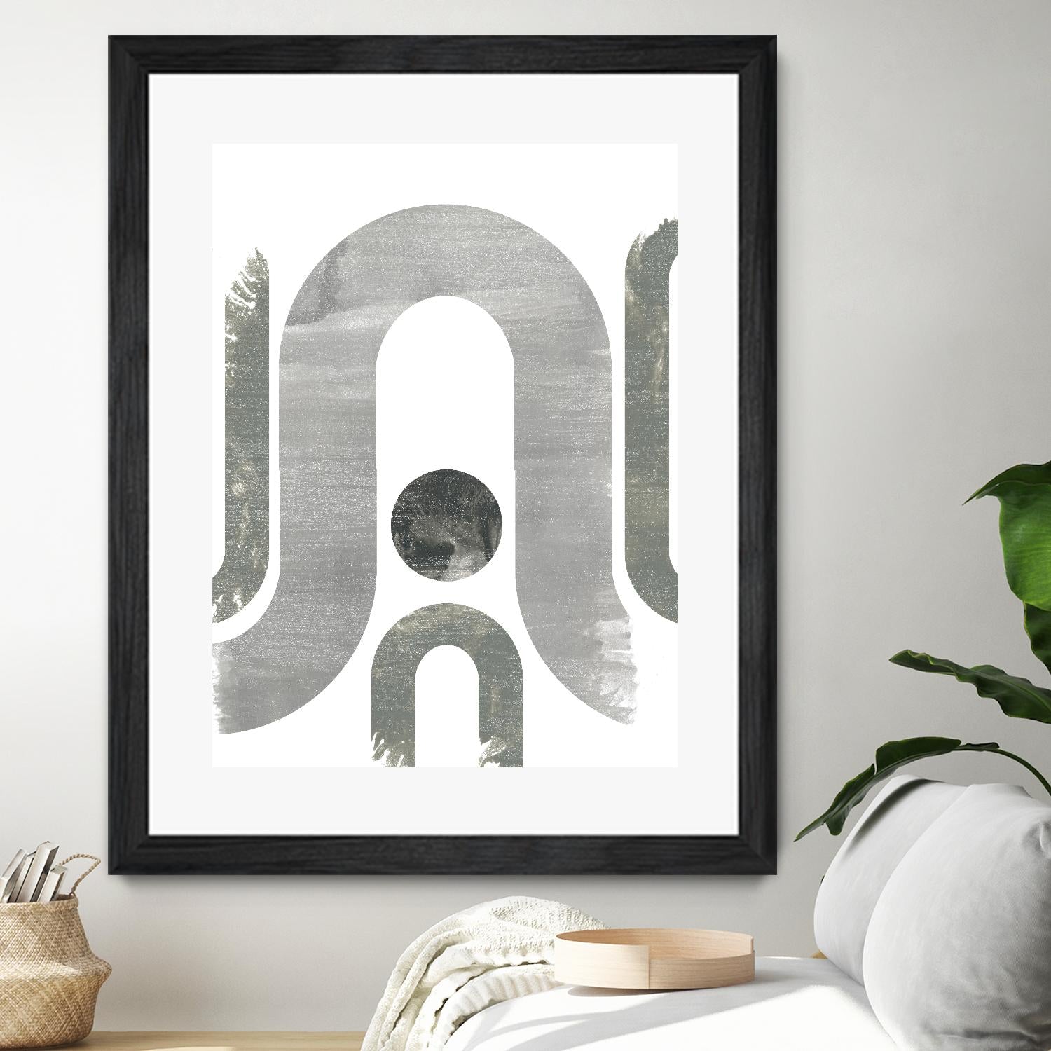 Lunar Maze II by June Erica Vess on GIANT ART - neutral abstract