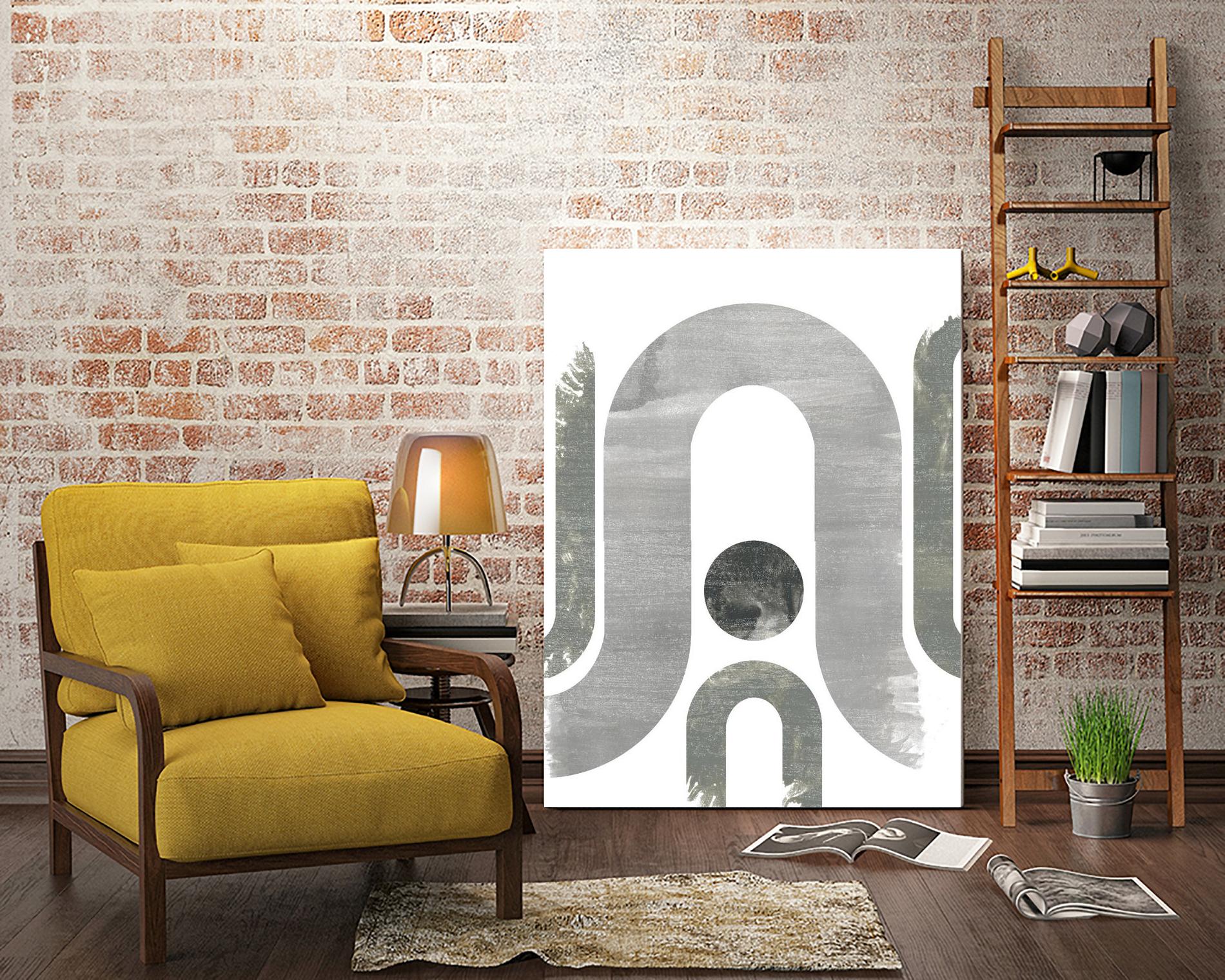 Lunar Maze II by June Erica Vess on GIANT ART - neutral abstract